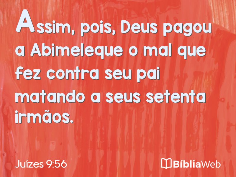 Juízes 9:56 em imagem para compartilhar