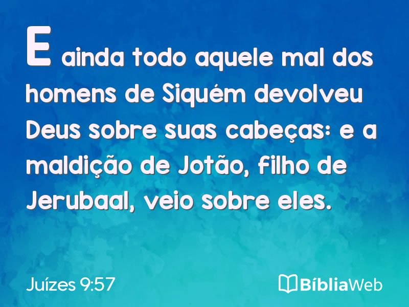Juízes 9:57 em imagem para compartilhar