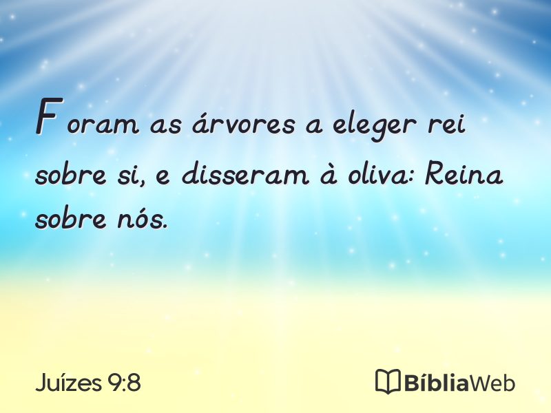 Juízes 9:8 em imagem para compartilhar