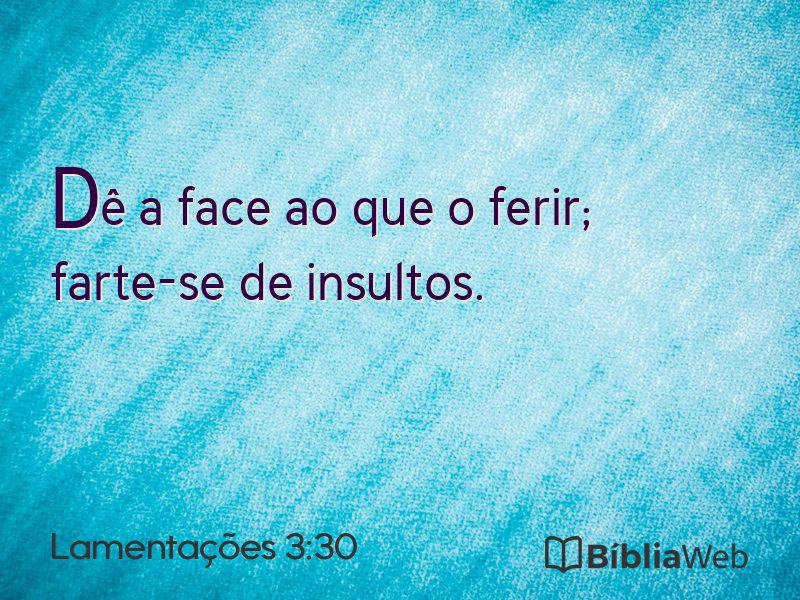 Lamentações 3:30 em imagem para compartilhar