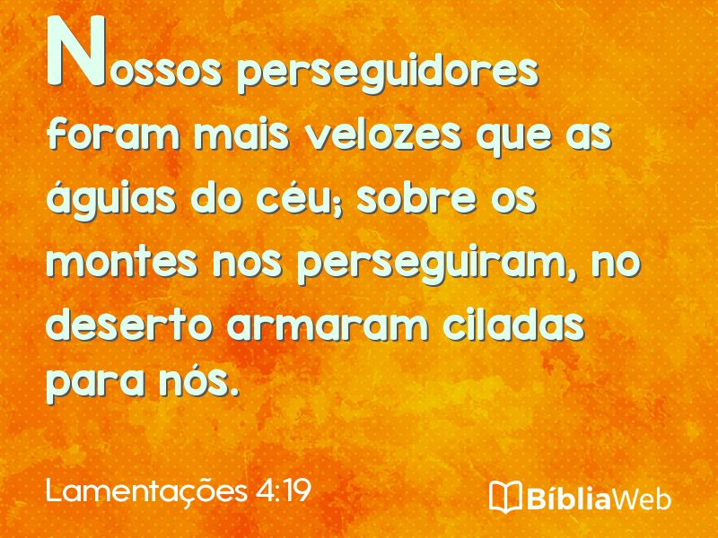 Lamentações 4:19 em imagem para compartilhar