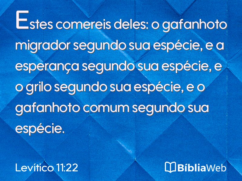 Levítico 11:22 em imagem para compartilhar
