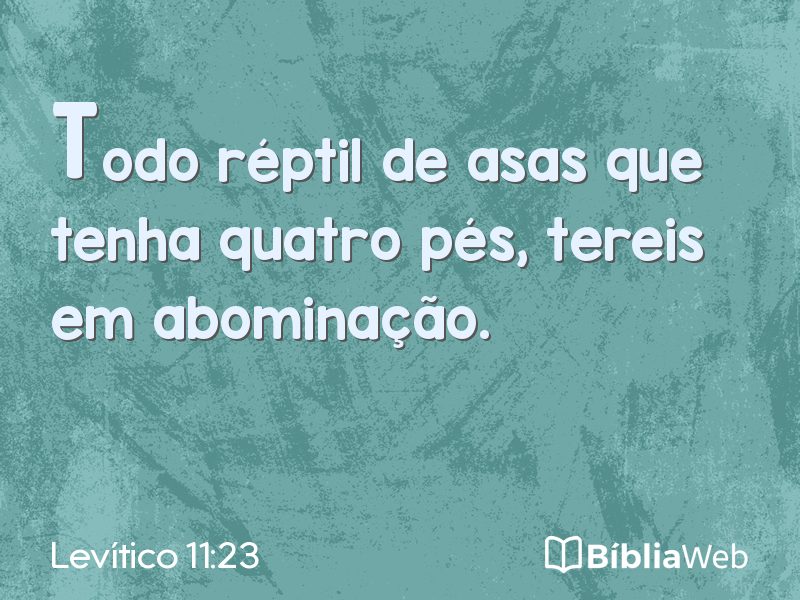 Levítico 11:23 em imagem para compartilhar