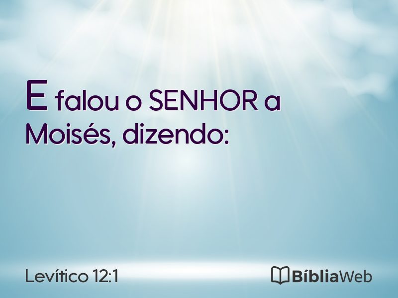 Levítico 12:1 em imagem para compartilhar