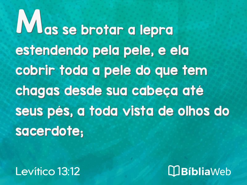 Levítico 13:12 em imagem para compartilhar