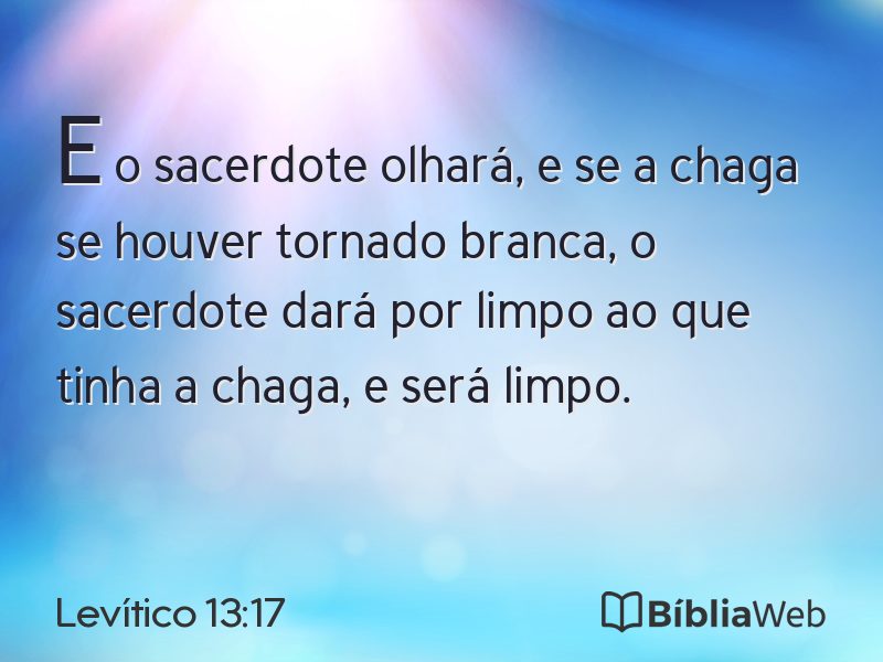 Levítico 13:17 em imagem para compartilhar