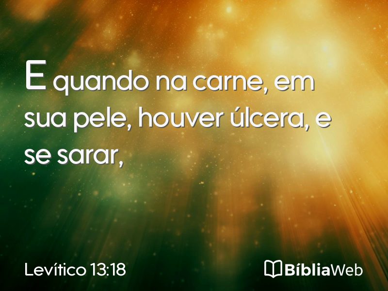 Levítico 13:18 em imagem para compartilhar