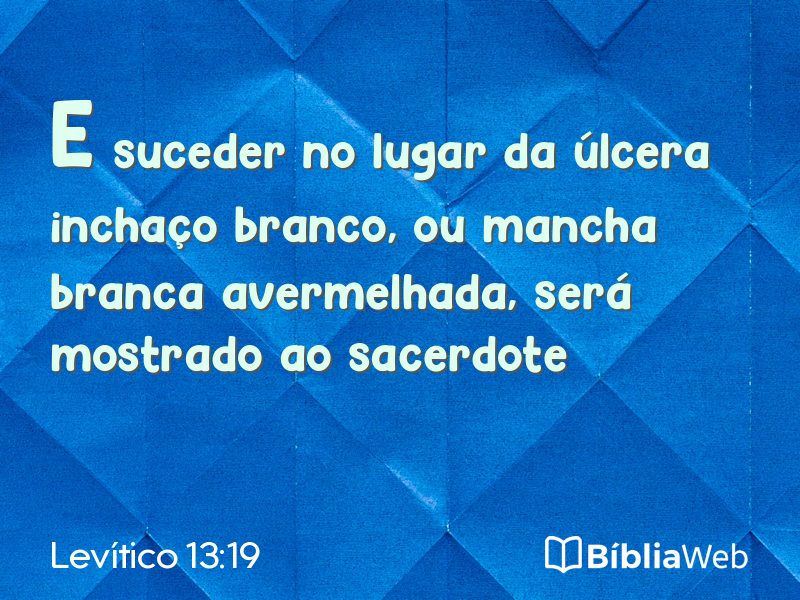 Levítico 13:19 em imagem para compartilhar