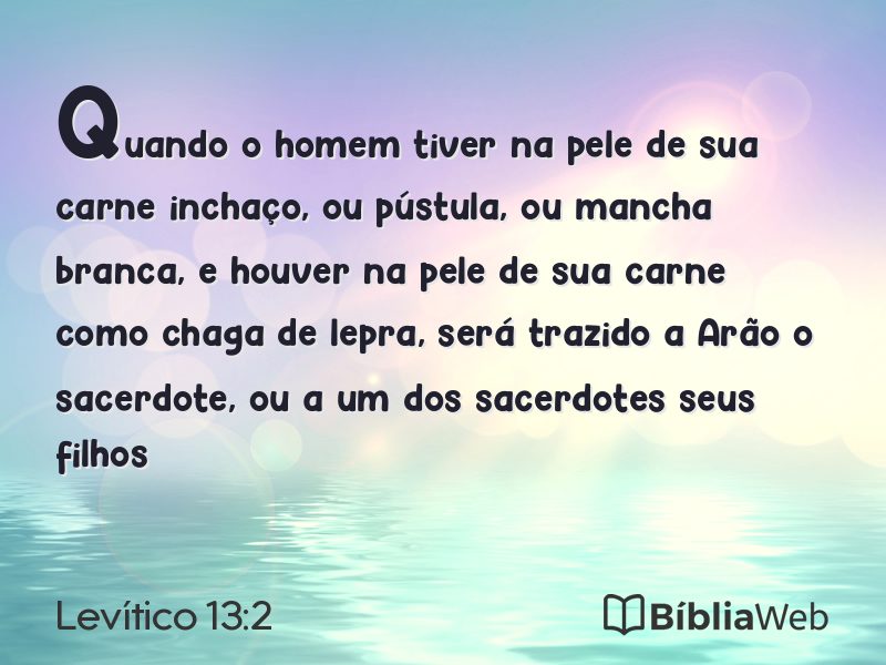 Levítico 13:2 em imagem para compartilhar