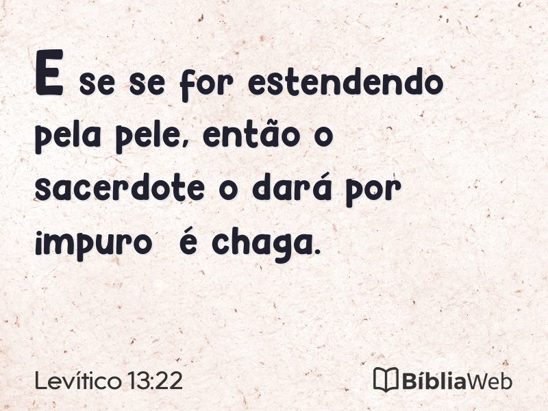 Levítico 13:22 em imagem para compartilhar