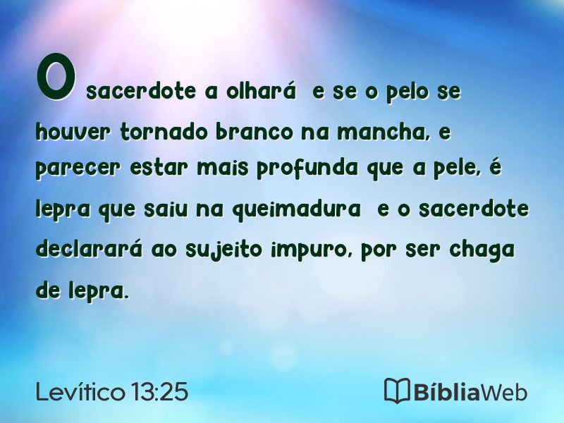 Levítico 13:25 em imagem para compartilhar