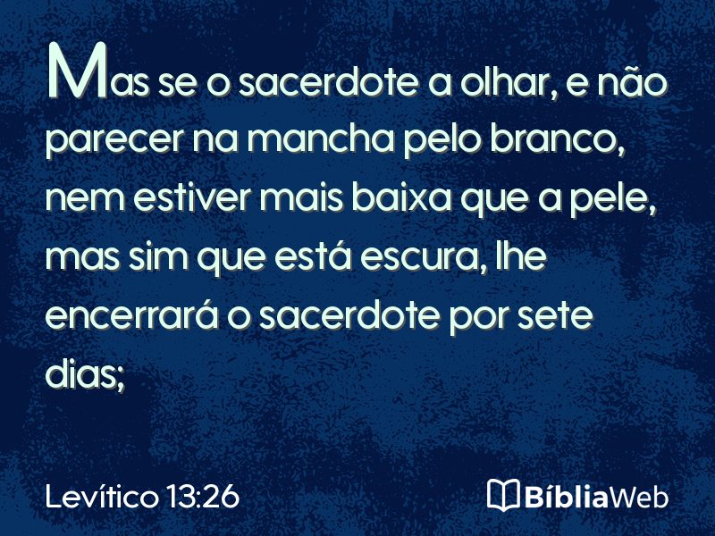 Levítico 13:26 em imagem para compartilhar