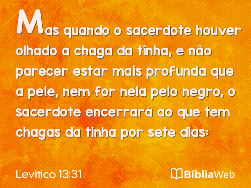 Levítico 13:31 em imagem para compartilhar