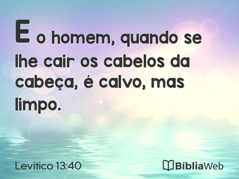 Levítico 13:40 em imagem para compartilhar