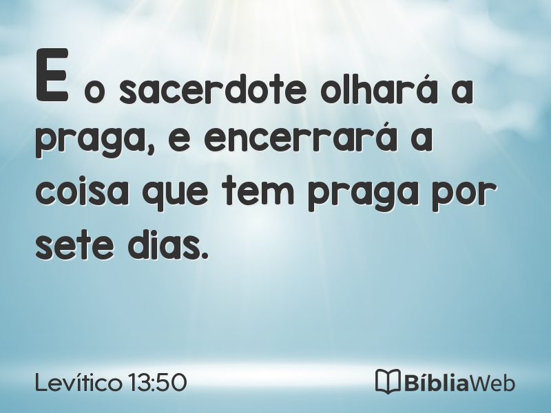 Levítico 13:50 em imagem para compartilhar