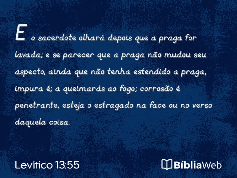 Levítico 13:55 em imagem para compartilhar