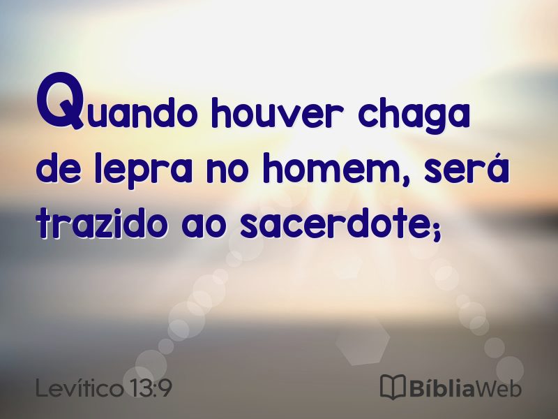 Levítico 13:9 em imagem para compartilhar