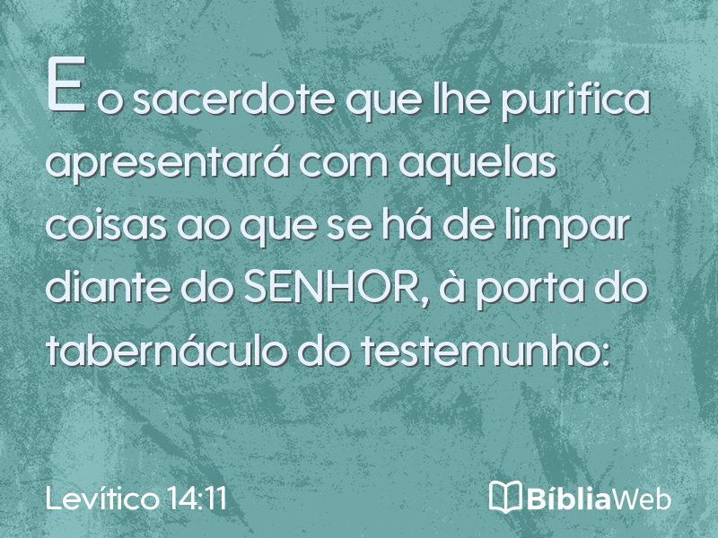 Levítico 14:11 em imagem para compartilhar
