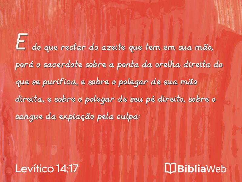 Levítico 14:17 em imagem para compartilhar