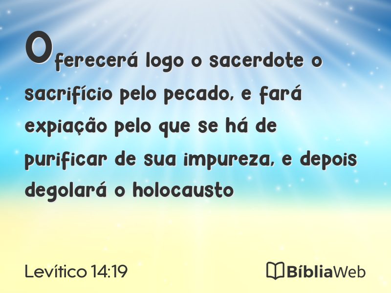 Levítico 14:19 em imagem para compartilhar