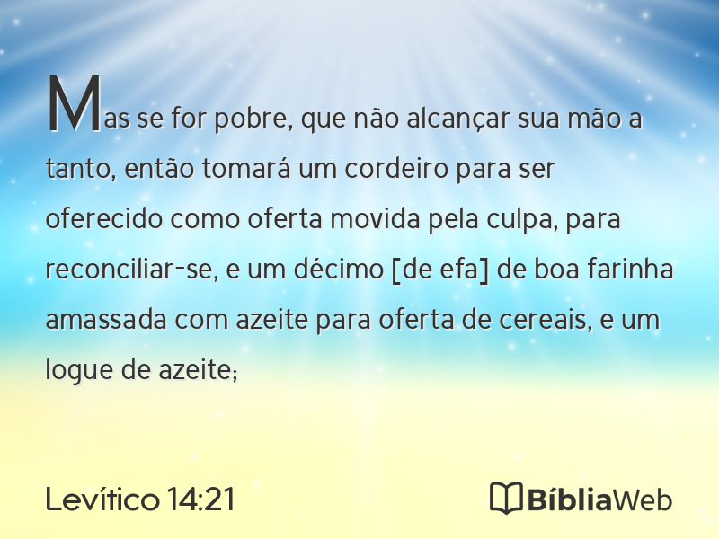 Levítico 14:21 em imagem para compartilhar