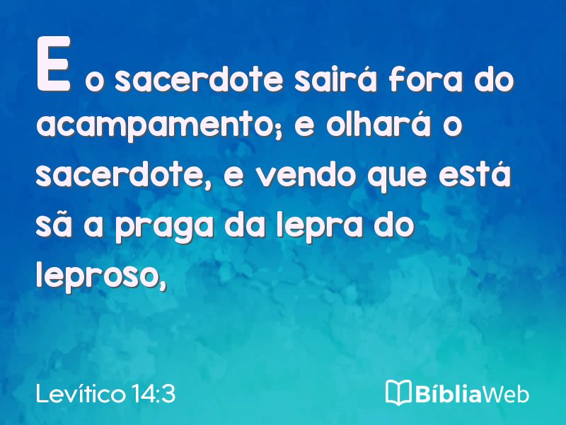 Levítico 14:3 em imagem para compartilhar