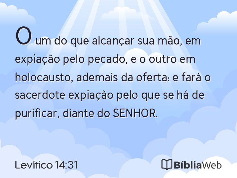 Levítico 14:31 em imagem para compartilhar