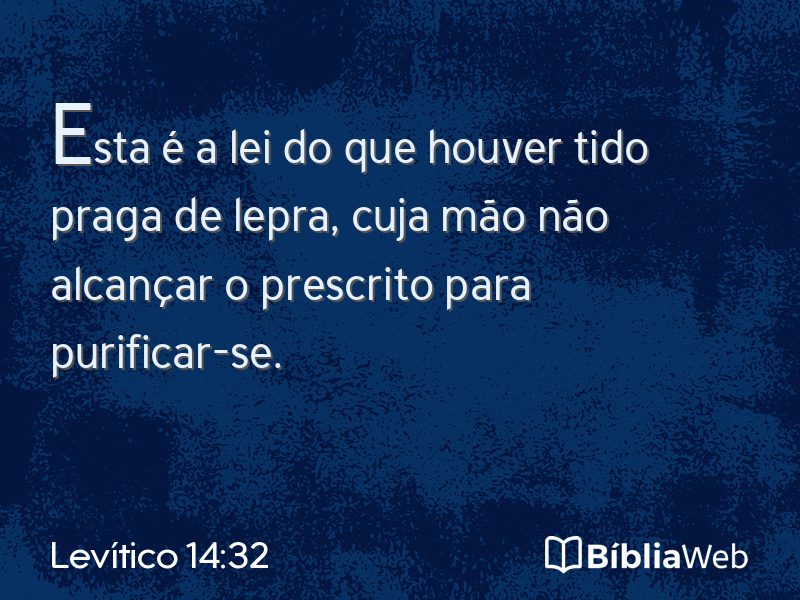 Levítico 14:32 em imagem para compartilhar
