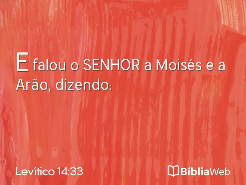 Levítico 14:33 em imagem para compartilhar