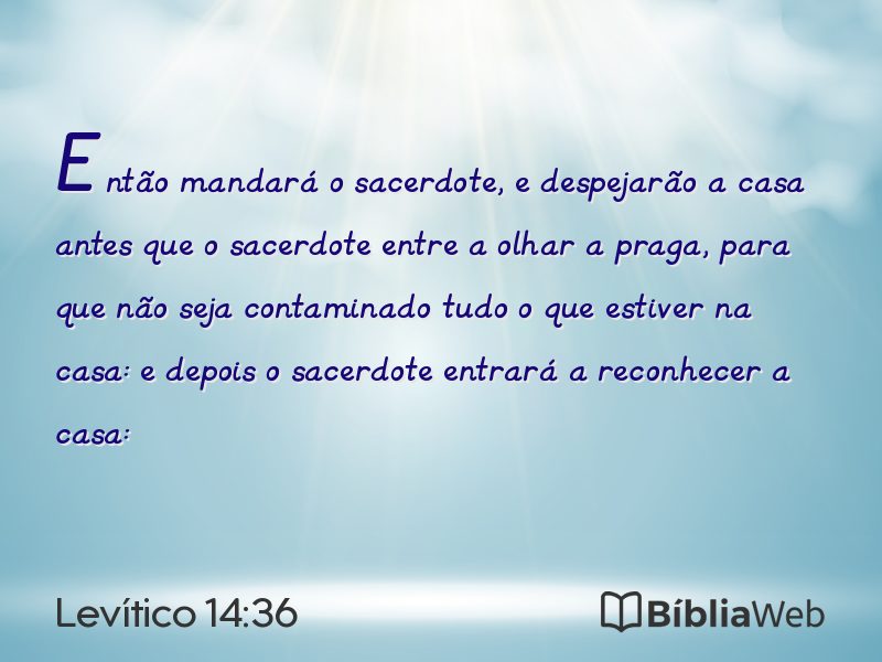 Levítico 14:36 em imagem para compartilhar