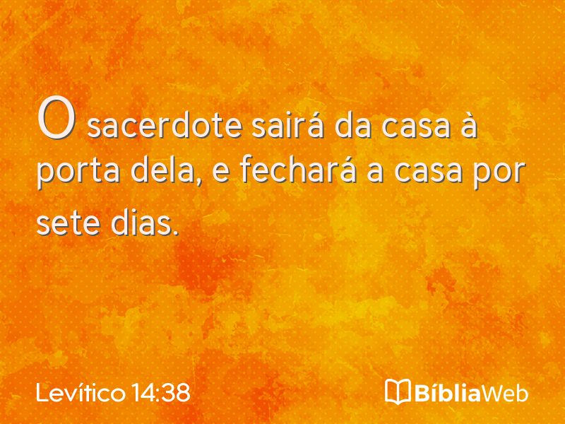 Levítico 14:38 em imagem para compartilhar