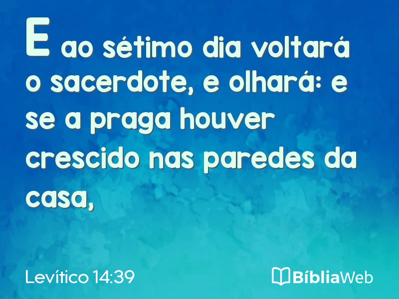 Levítico 14:39 em imagem para compartilhar