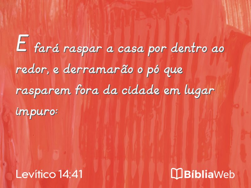 Levítico 14:41 em imagem para compartilhar
