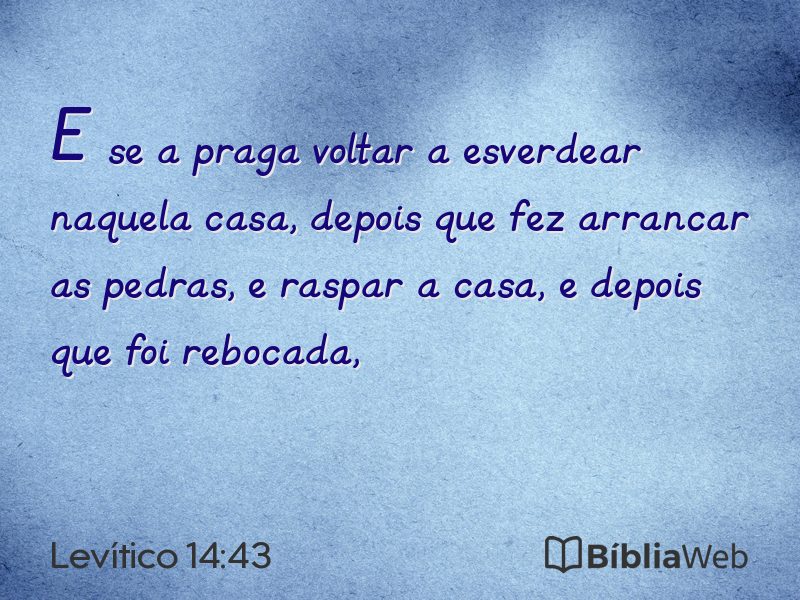 Levítico 14:43 em imagem para compartilhar