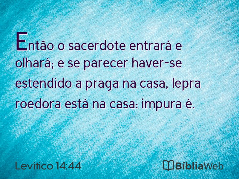 Levítico 14:44 em imagem para compartilhar
