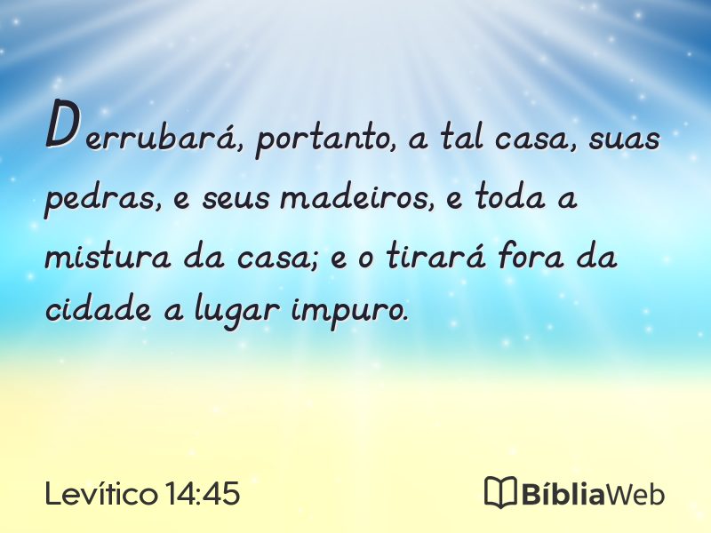 Levítico 14:45 em imagem para compartilhar