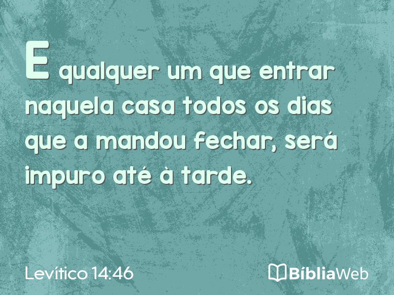 Levítico 14:46 em imagem para compartilhar