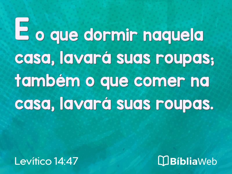Levítico 14:47 em imagem para compartilhar