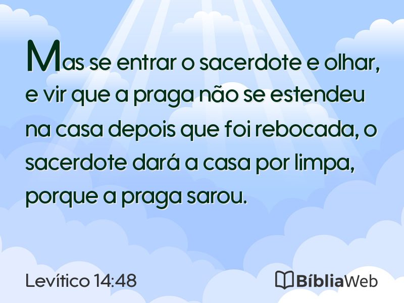 Levítico 14:48 em imagem para compartilhar