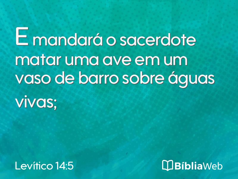 Levítico 14:5 em imagem para compartilhar