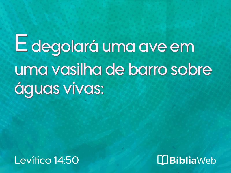 Levítico 14:50 em imagem para compartilhar