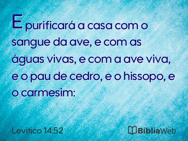 Levítico 14:52 em imagem para compartilhar