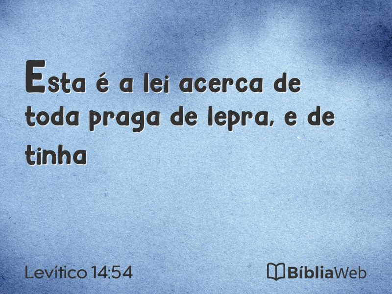 Levítico 14:54 em imagem para compartilhar