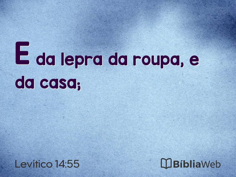 Levítico 14:55 em imagem para compartilhar