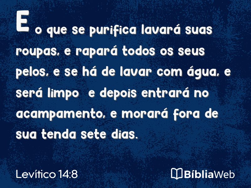 Levítico 14:8 em imagem para compartilhar