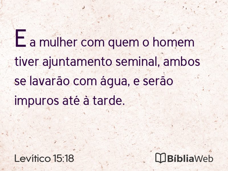 Levítico 15:18 em imagem para compartilhar