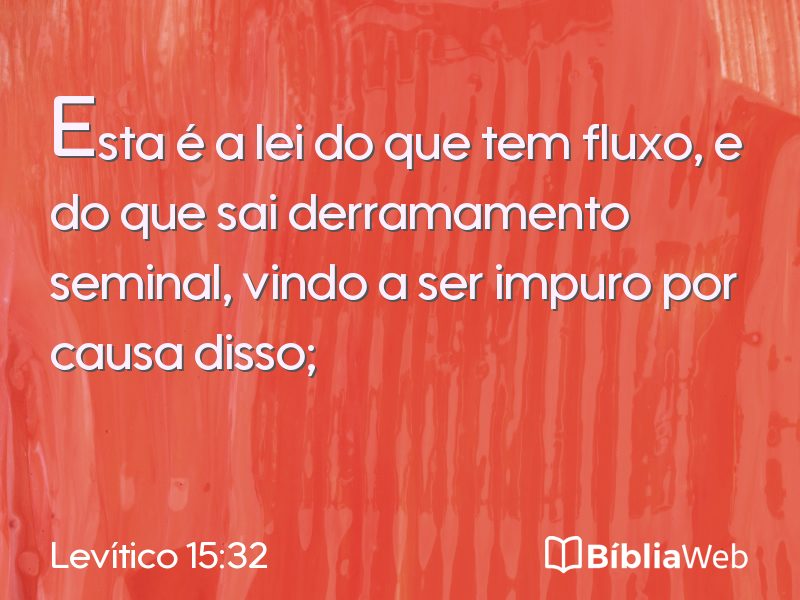 Levítico 15:32 em imagem para compartilhar