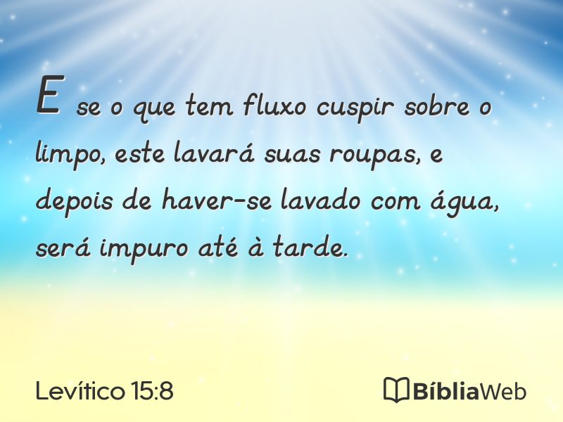 Levítico 15:8 em imagem para compartilhar