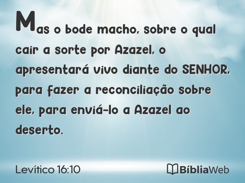 Levítico 16:10 em imagem para compartilhar