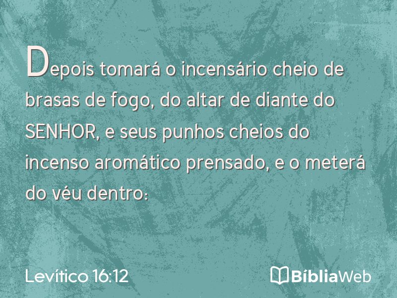 Levítico 16:12 em imagem para compartilhar